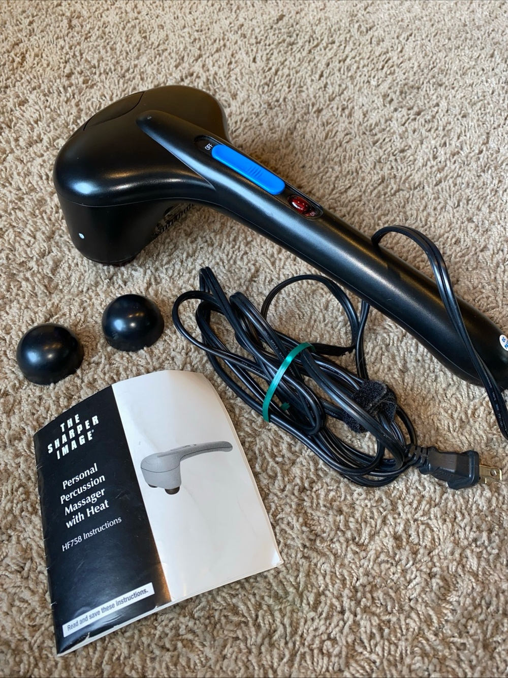 Sharper Image Percussion Massager HF758 with Heat Works
